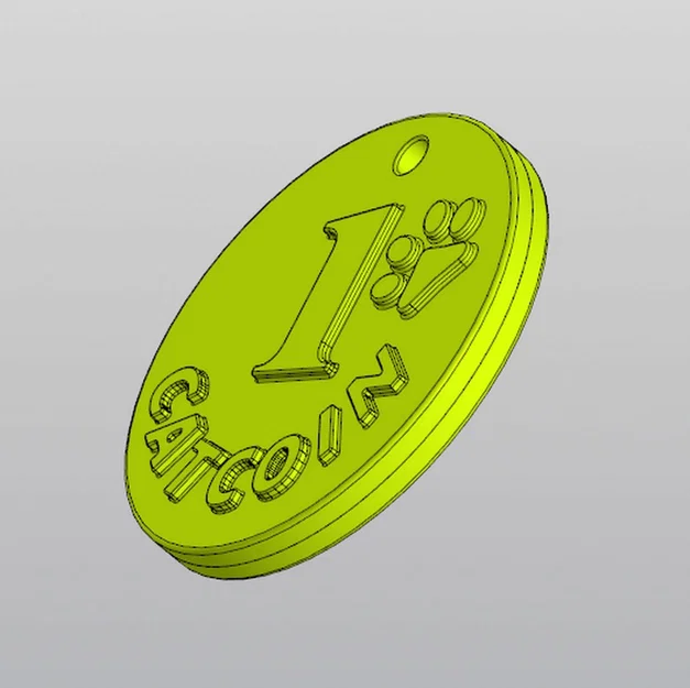 Móc khóa đồng xu mèo Catcoin đáng yêu - Tự in 3D tại nhà - Image 3
