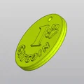 Móc khóa đồng xu mèo Catcoin đáng yêu - Tự in 3D tại nhà - Thumbnail 3