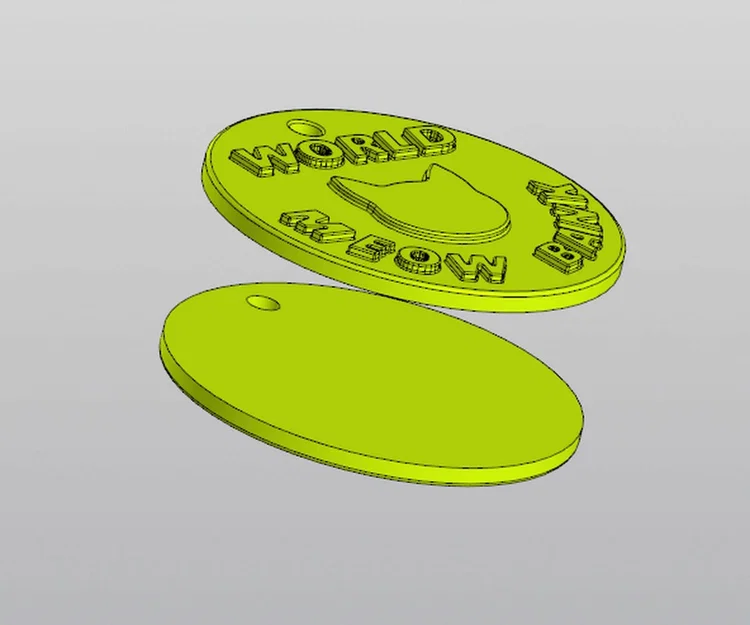 Móc khóa đồng xu mèo Catcoin đáng yêu - Tự in 3D tại nhà - Image 4