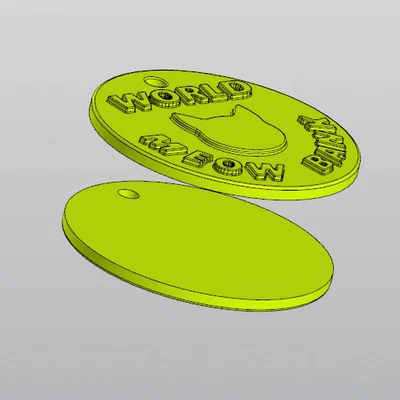 Móc khóa đồng xu mèo Catcoin đáng yêu - Tự in 3D tại nhà