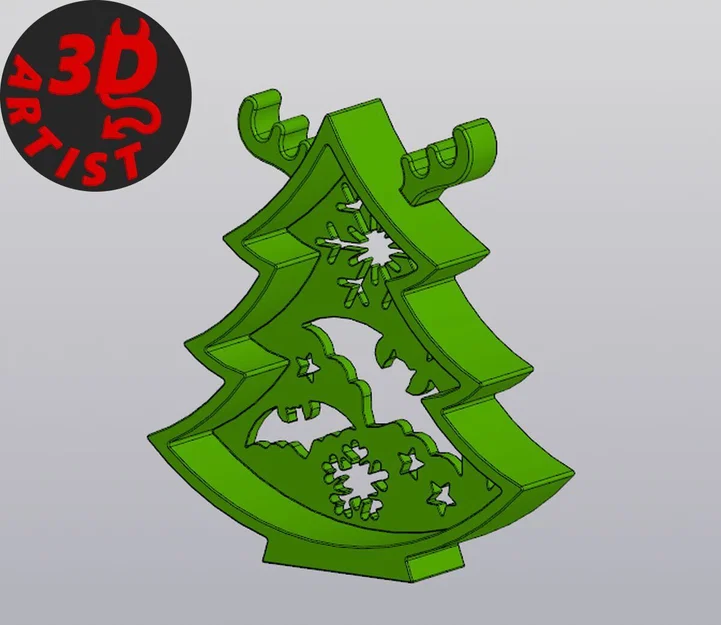Mô hình cây thông Noel hình dơi trang trí độc đáo - Image 2