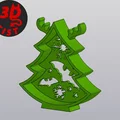 Mô hình cây thông Noel hình dơi trang trí độc đáo - Thumbnail 2