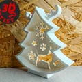 Bộ 3 mô hình Cây thông Noel chủ đề cún cưng trang trí siêu dễ thương - Thumbnail 2