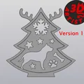 Bộ 3 mô hình Cây thông Noel chủ đề cún cưng trang trí siêu dễ thương - Thumbnail 3