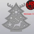Bộ 3 mô hình Cây thông Noel chủ đề cún cưng trang trí siêu dễ thương - Thumbnail 5