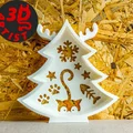 Cây thông Noel chú mèo tinh nghịch - Mô hình trang trí 3D độc đáo - Thumbnail 1