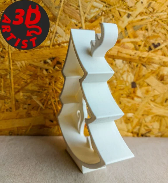 Mô hình trang trí cây thông Noel hình chú mèo dễ thương (3D Print) - Image 3