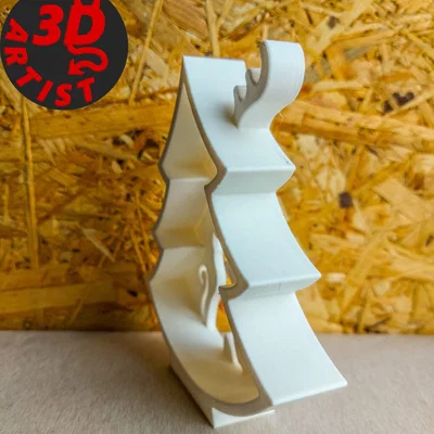 Mô hình trang trí cây thông Noel hình chú mèo dễ thương (3D Print)