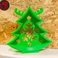 Mô hình 3D cây thông Noel kết hợp sừng hươu trang trí lễ hội - Thumbnail 4