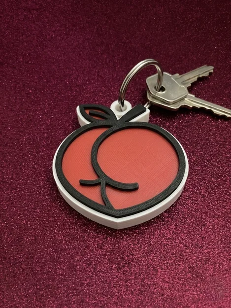 Móc Khóa Quả Đào (Booty) Cách Điệu - Image 3