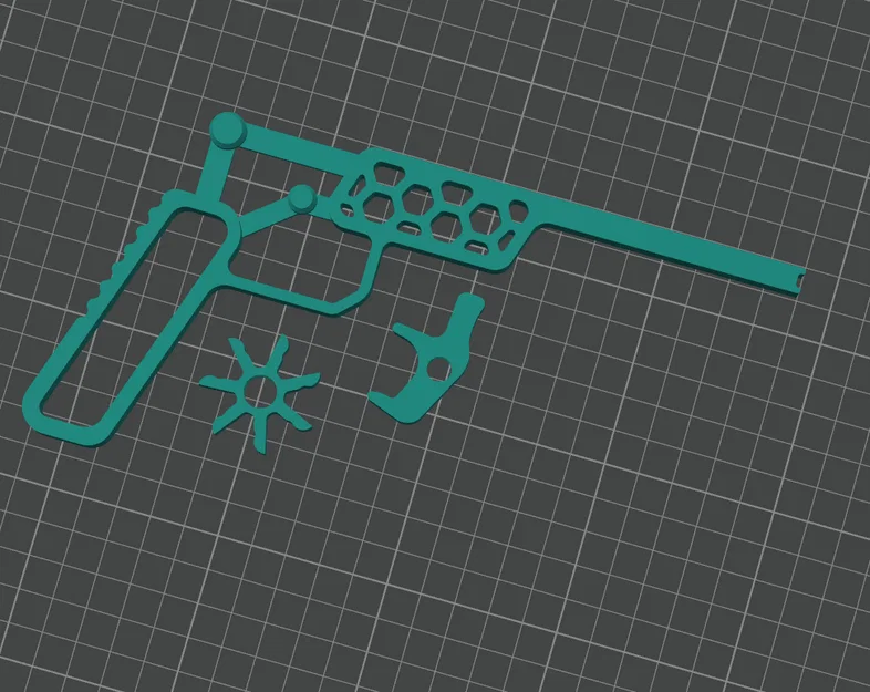 Súng thun Rubber Band Gun (Dễ in) - Image 1