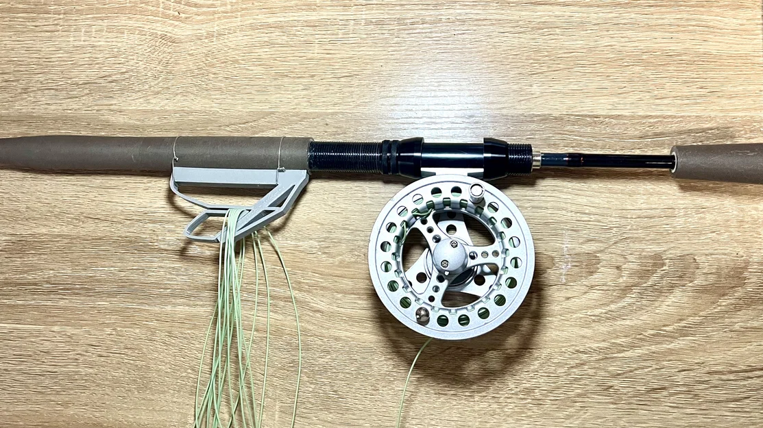 Bộ giữ dây câu (Shooting Line Holder) in 3D cho cần Fly Fishing - Image 1