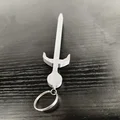 Mẫu in 3D móc khóa hình thanh kiếm cổ điển đẹp và độc đáo - Thumbnail 1