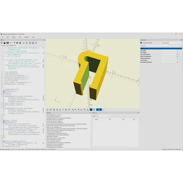 Kẹp giữ sợi nhựa Parametric tùy chỉnh - Image 7