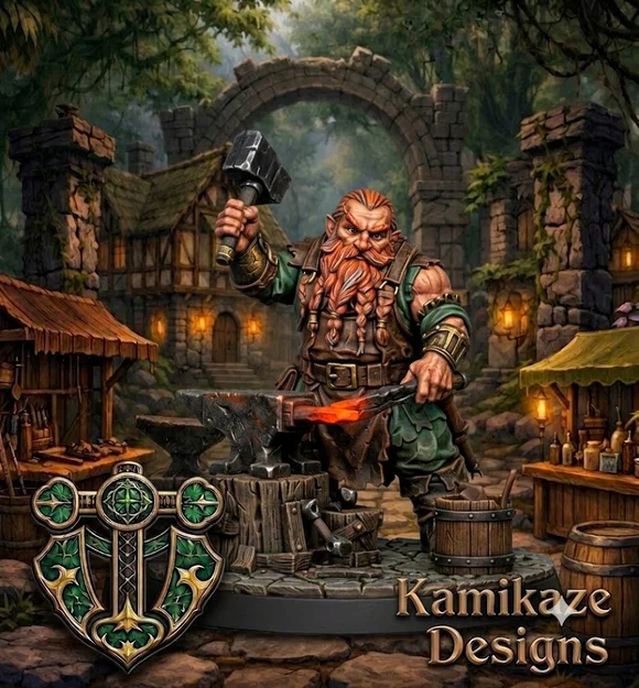 Mô hình Thợ rèn người lùn (Dwarven Blacksmith) - Image 1