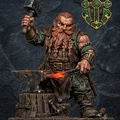 Mô hình Thợ rèn người lùn (Dwarven Blacksmith) - Thumbnail 2