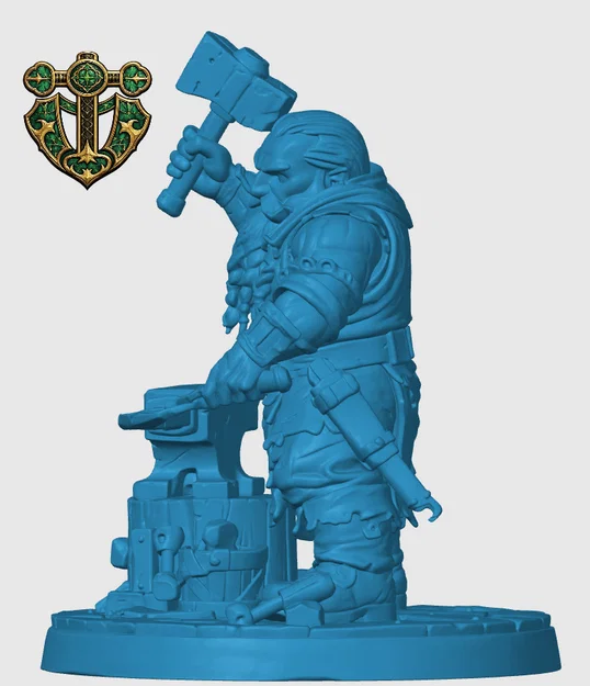 Mô hình Thợ rèn người lùn (Dwarven Blacksmith) - Image 3