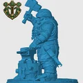 Mô hình Thợ rèn người lùn (Dwarven Blacksmith) - Thumbnail 3