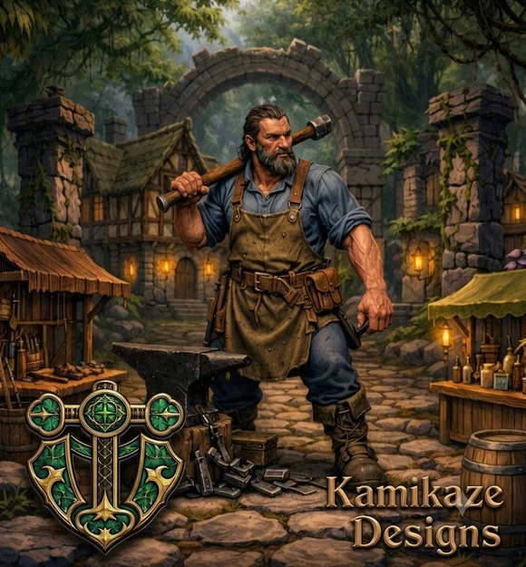 Mô hình Human Blacksmith (Thợ rèn) - Image 1