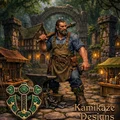Mô hình Human Blacksmith (Thợ rèn) - Thumbnail 1