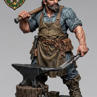 Mô hình Human Blacksmith (Thợ rèn)