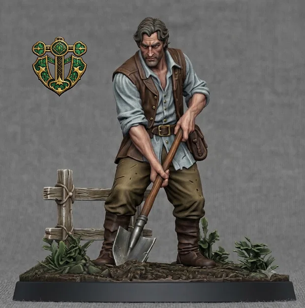 Mô hình Bác Nông Dân (Human Farmer) cho game RPG - Image 2