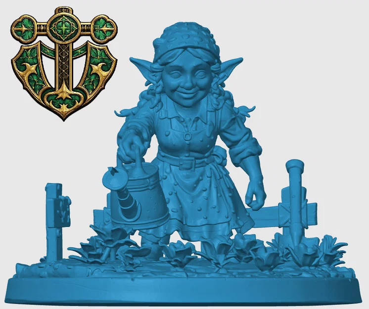 Mô hình Halfling Female Farmer cho game RPG - Image 4