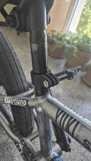 Ngàm gắn GoPro cho cốt yên xe đạp BMX 25.4mm (In 3D) - Image 1