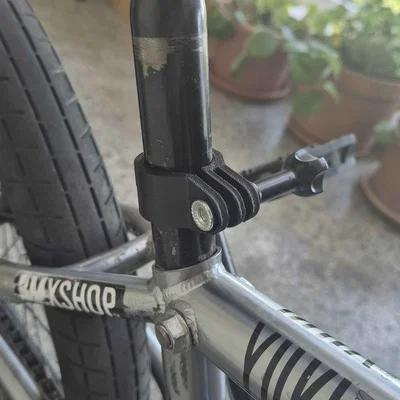 Ngàm gắn GoPro cho cốt yên xe đạp BMX 25.4mm (In 3D)