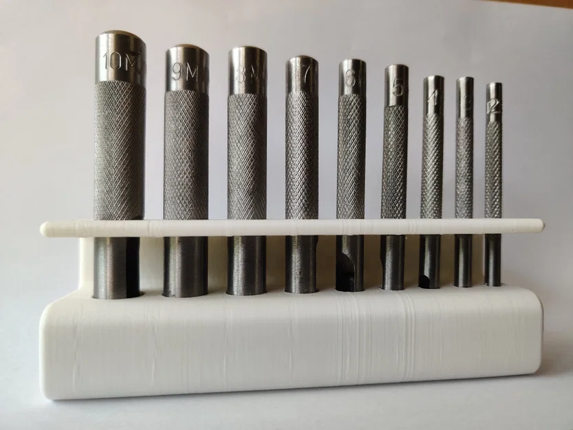 Khay Đựng Bộ Đục Lỗ 9 Chi Tiết Gọn Gàng - Thiết Kế In 3D Độc Đáo - Image 3