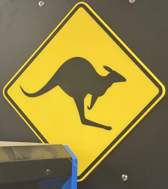 Biển báo Kangaroo qua đường - Không cần MMU - Image 2