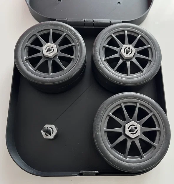Hộp đựng bánh xe RC 1/10 (RC Tires Storage Box) - Bảo vệ lốp hiệu quả - Image 1