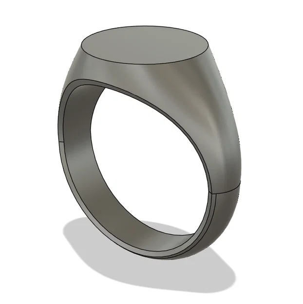 Phôi Nhẫn Signet - Có Thể Tùy Chỉnh Tham Số (Parametric) - Image 1