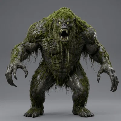 Mô hình 3D Horror Art - Raging Beast đầy ấn tượng