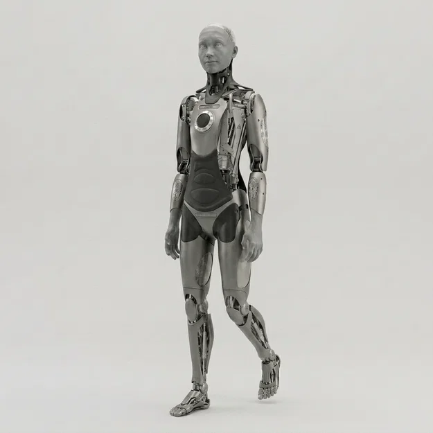 Mô hình Robot Quản gia Sci-Fi 3D in ấn chất lượng cao - Image 1