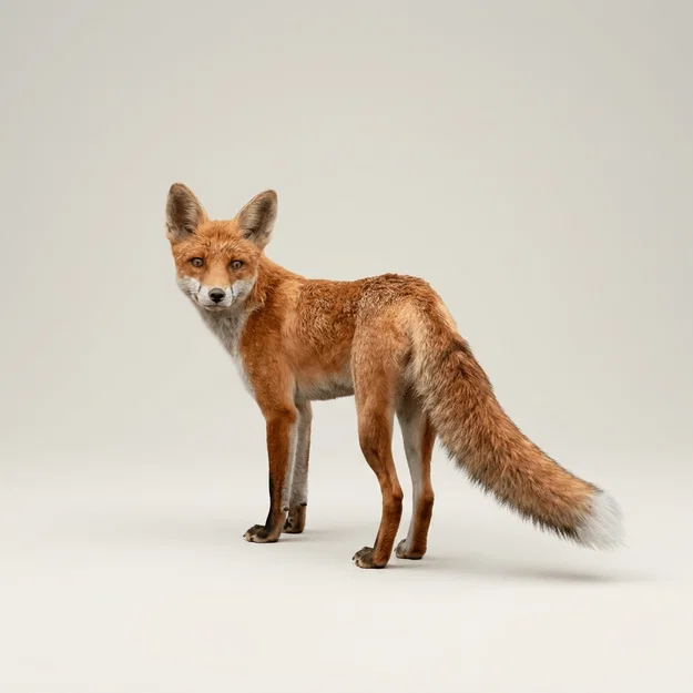 Mô hình 3D Cáo Đỏ Bắc Mỹ (American Red Fox) trang trí độc đáo - Image 1