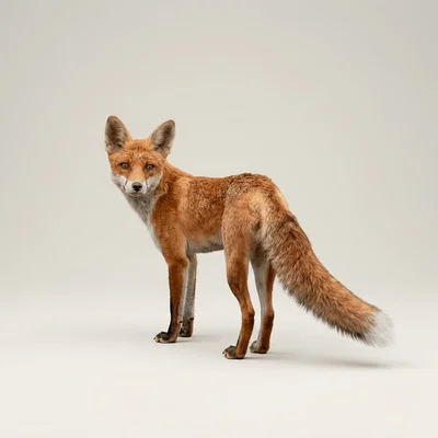Mô hình 3D Cáo Đỏ Bắc Mỹ (American Red Fox) trang trí độc đáo