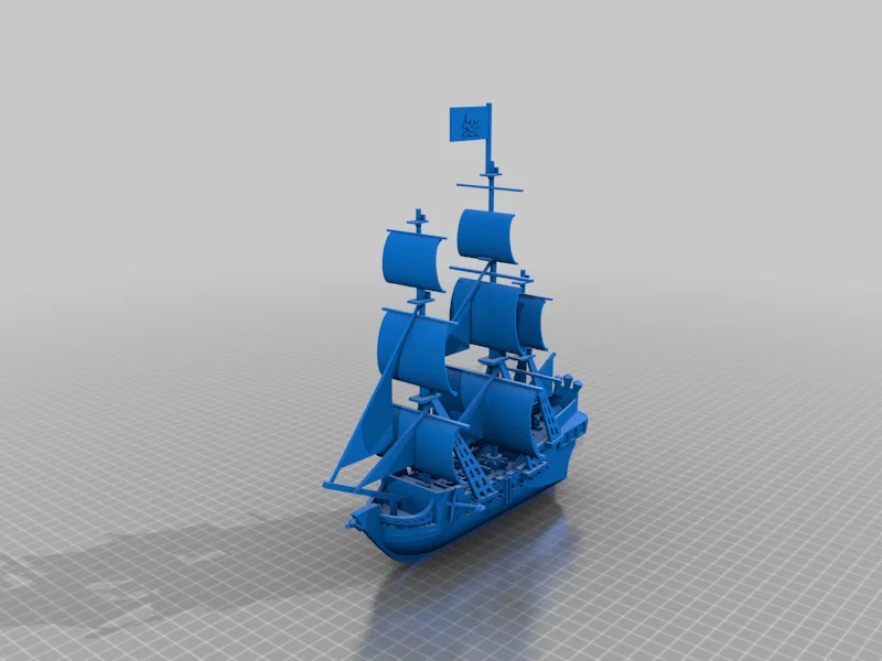 Mô hình 3D tàu cướp biển The Black Pearl - Pirates Of The Caribbean - Image 2