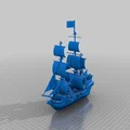 Mô hình 3D tàu cướp biển The Black Pearl - Pirates Of The Caribbean - Thumbnail 2