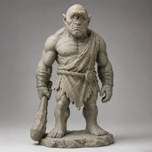 Mô hình tượng đá Cyclops chiến binh in 3D ấn tượng - Image 1