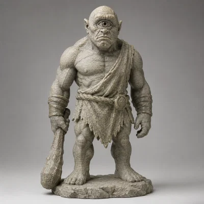 Mô hình tượng đá Cyclops chiến binh in 3D ấn tượng