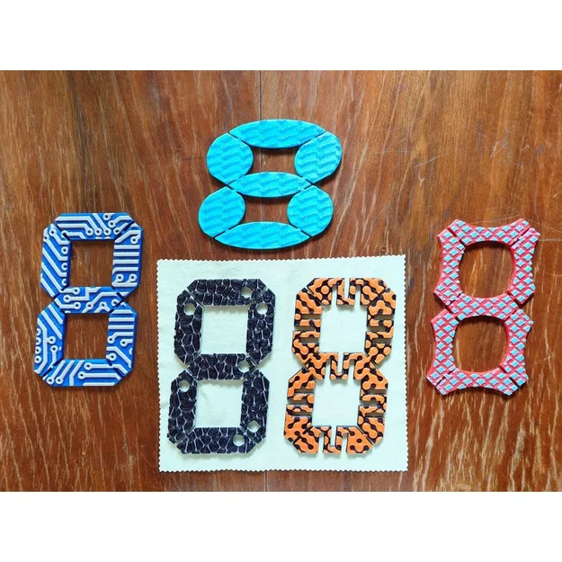 Bộ số điện tử 7 đoạn (Seven Segment Numbers) in 3D cực tiện lợi - Image 1