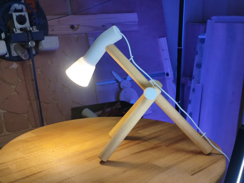 Tự làm đèn bàn gỗ và in 3D phong cách tối giản (DIY) - Image 5