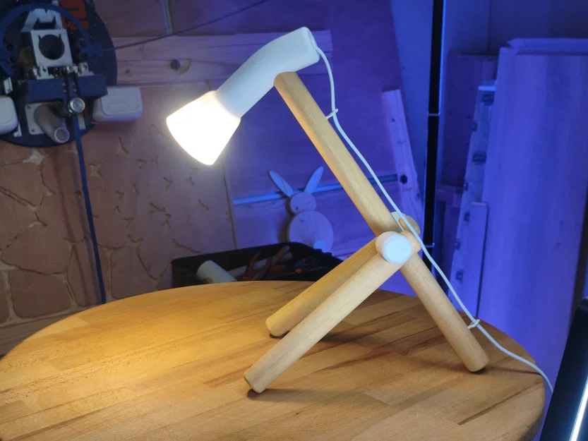 Tự làm đèn bàn gỗ và in 3D phong cách tối giản (DIY) - Image 6