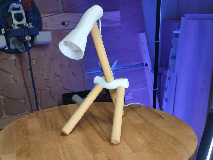 Tự làm đèn bàn gỗ và in 3D phong cách tối giản (DIY) - Image 8