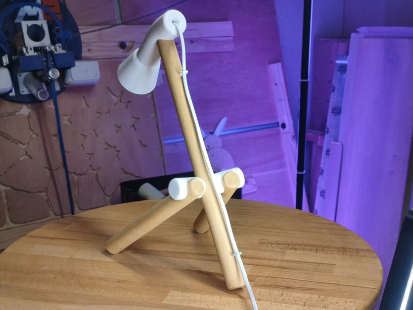 Tự làm đèn bàn gỗ và in 3D phong cách tối giản (DIY) - Image 9