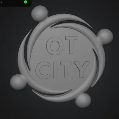 Mô hình logo OT CITY sắc nét - Thiết kế in 3D độc đáo