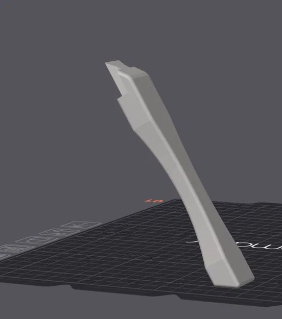 Tay cầm cán xẻng dọn vệ sinh cho mèo in 3D góc nghiêng 30 độ - Image 2