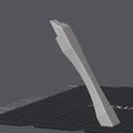 Tay cầm cán xẻng dọn vệ sinh cho mèo in 3D góc nghiêng 30 độ - Thumbnail 2