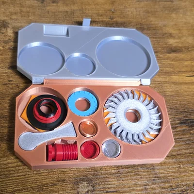 Customizable SpinCore BattleTops W/ Case - Bộ con quay tùy biến chuyên nghiệp